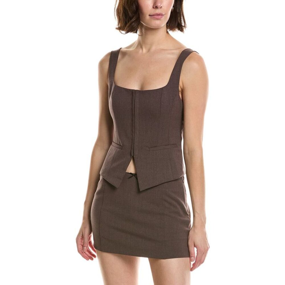 Nia Womens Brice Vest, Brown
